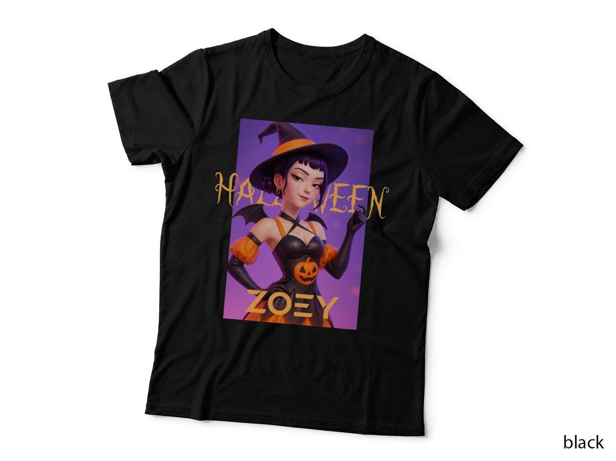 Halloween Witch Costume T-Shirt, Spooky Party Wear, Trick or Treat