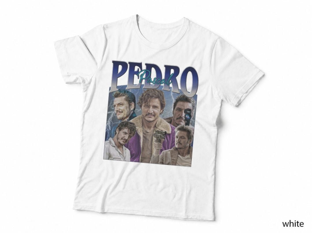 Pedro Pascal Homage T-Shirt, Retro 80s Sci-Fi Horror, Movie Fan Gift