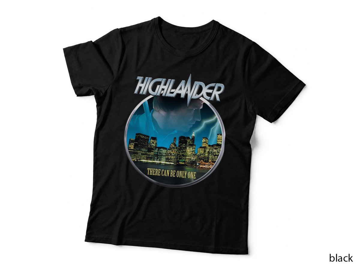 Highlander T-Shirt, Movie Classic Fantasy, Fantasy Fan Style