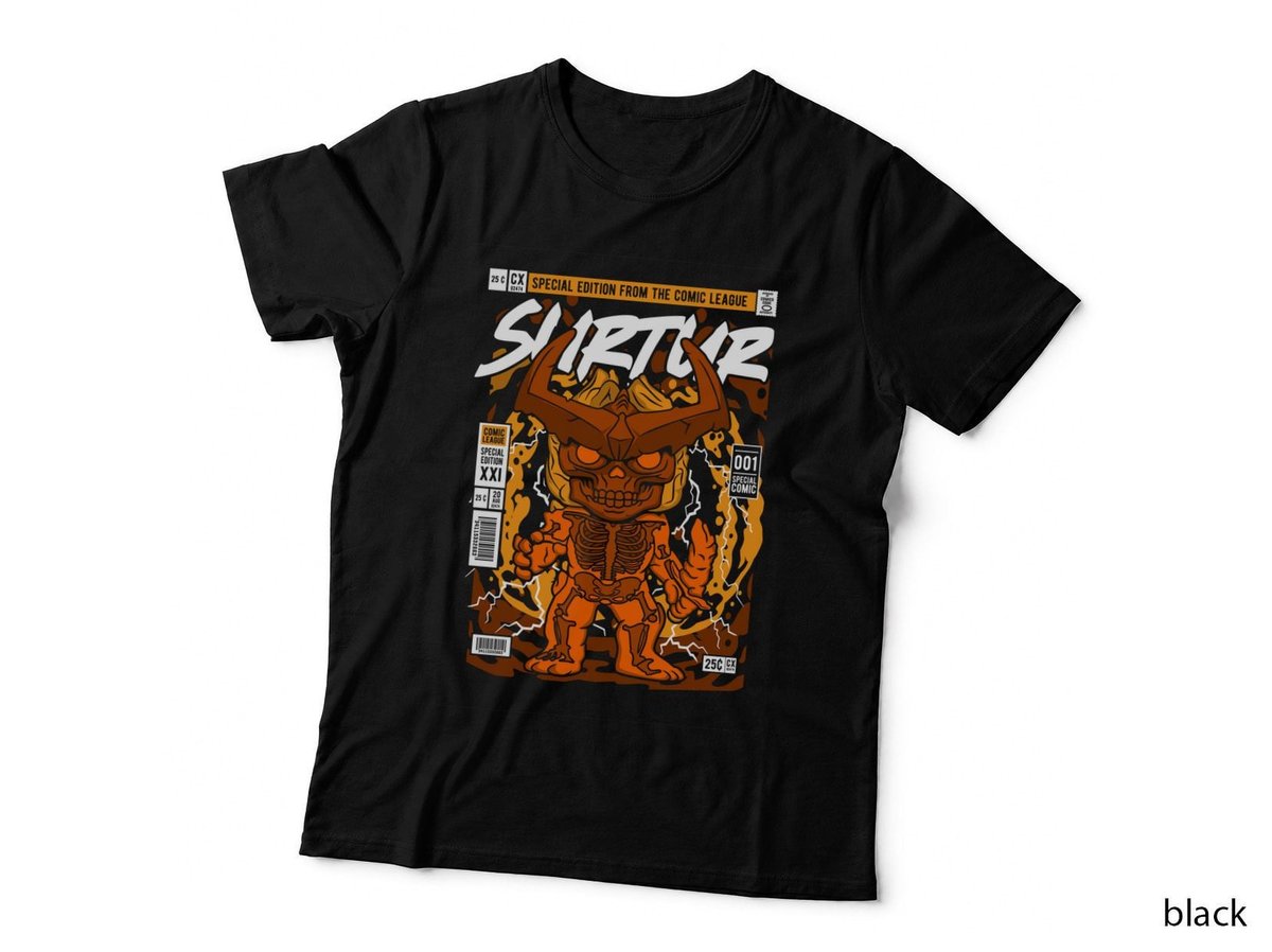 Surtur Thor T-Shirt, Comic League Art, Superhero Fan Style