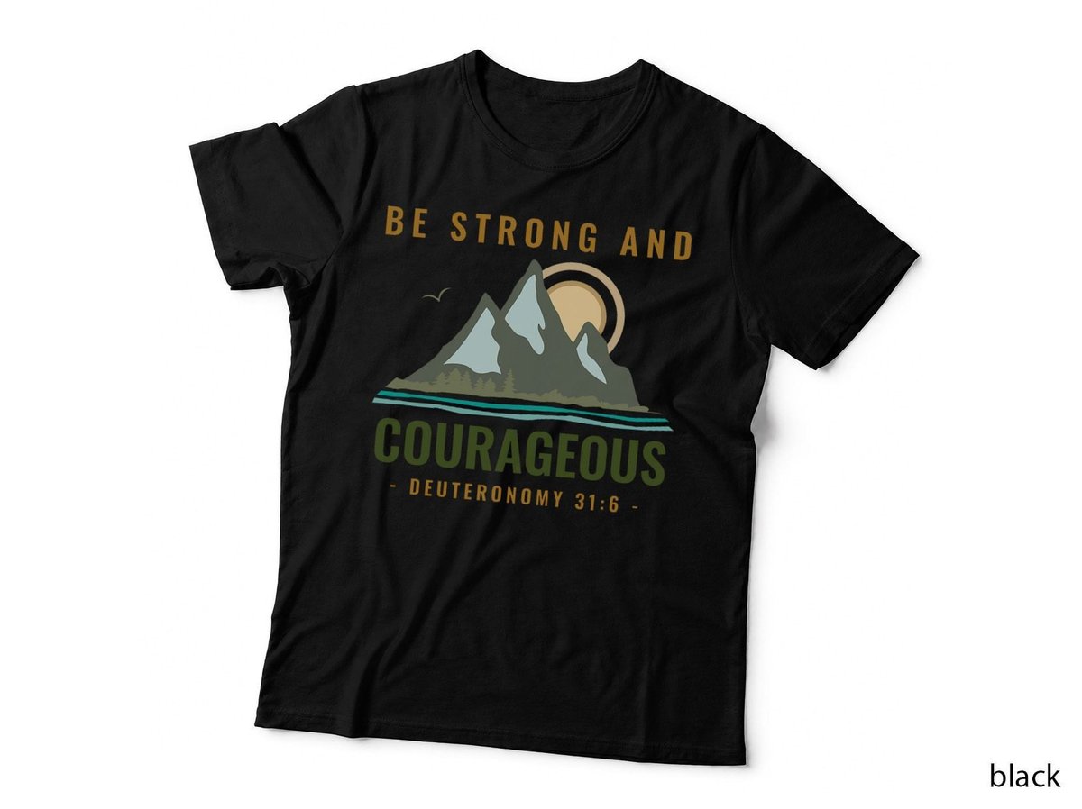 Bible Verse T-Shirt, Christian Camping Apparel, Deuteronomy 316