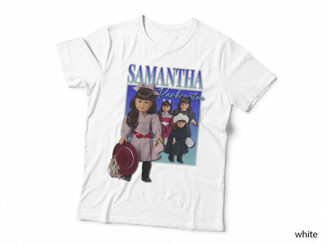 Samantha Parkington Doll T-Shirt, Vintage Americana Style, Retro Nostalgia