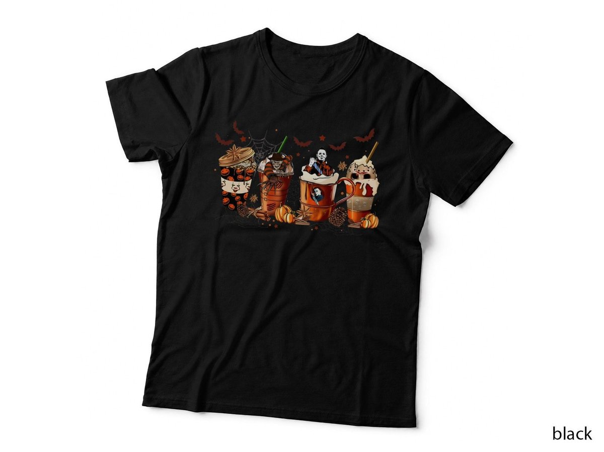Halloween Horror Movie Characters T-Shirt, Spooky Theme, Scary Fan Gift
