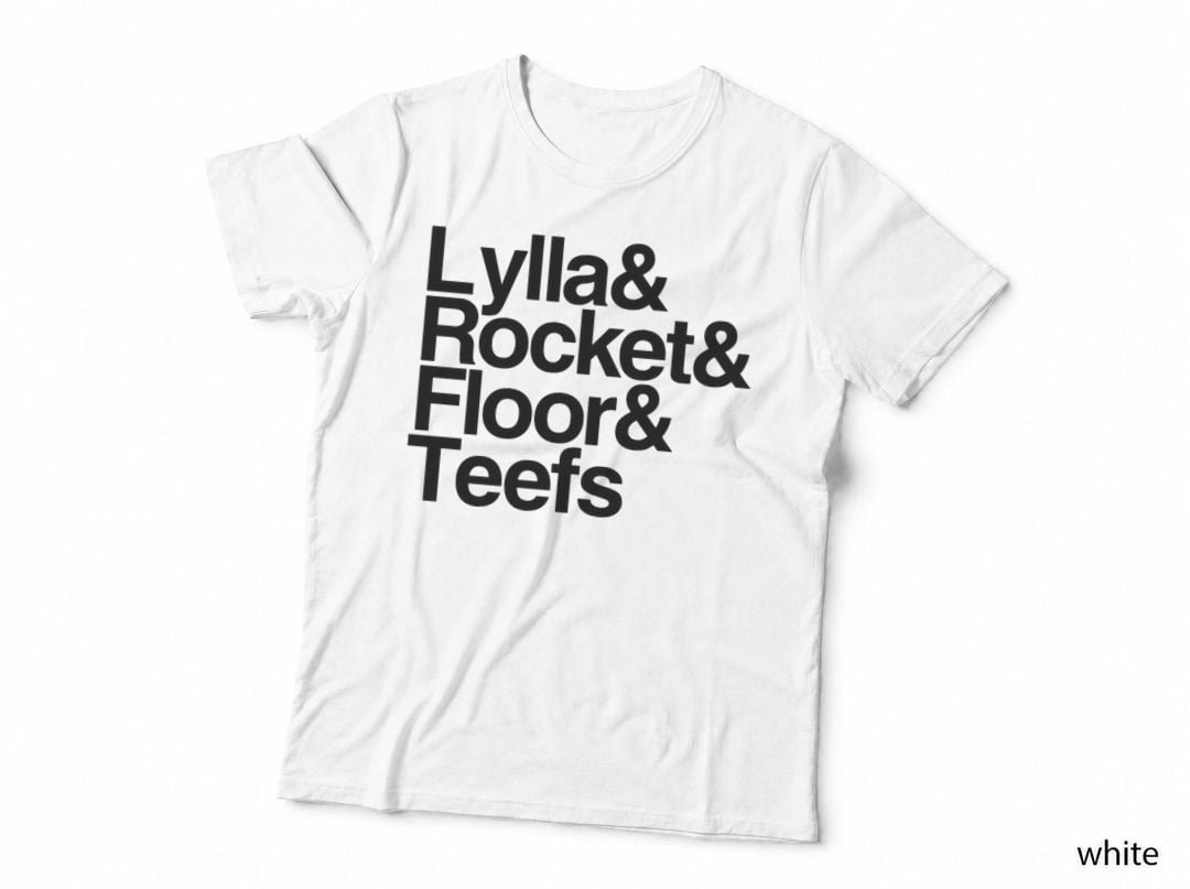Lydia & Rock & Floor & Teeth T-Shirt, Music Lover Style, Pet Lover Apparel