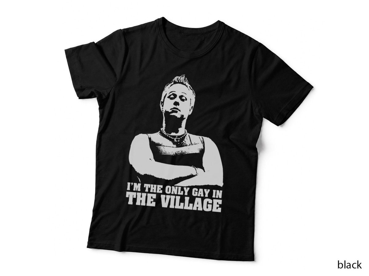 Only Gay In The Village T-Shirt, Retro British Comedy, Humorous Apparel
