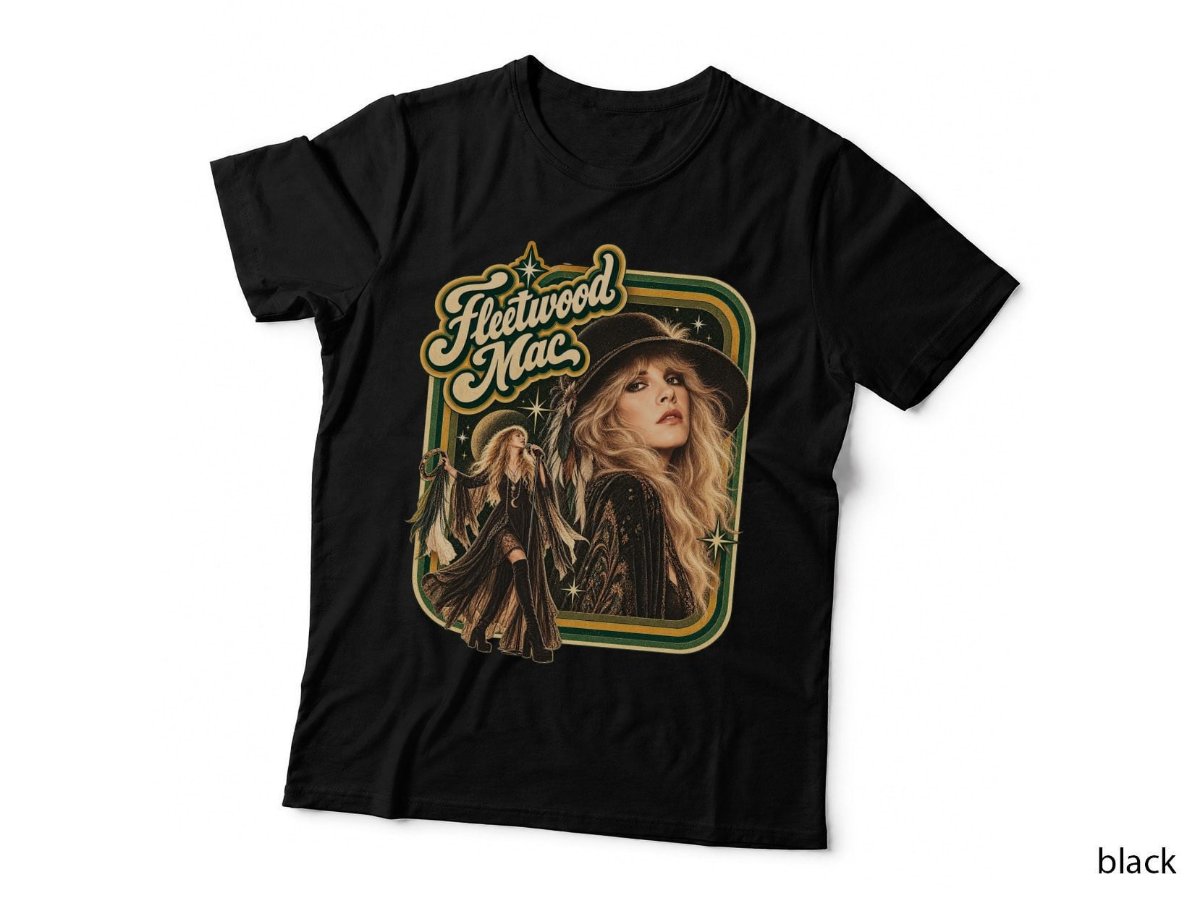 Stevie Nicks Vintage Rock T-Shirt, 70s Music Singer Boho Witchy Hoodie