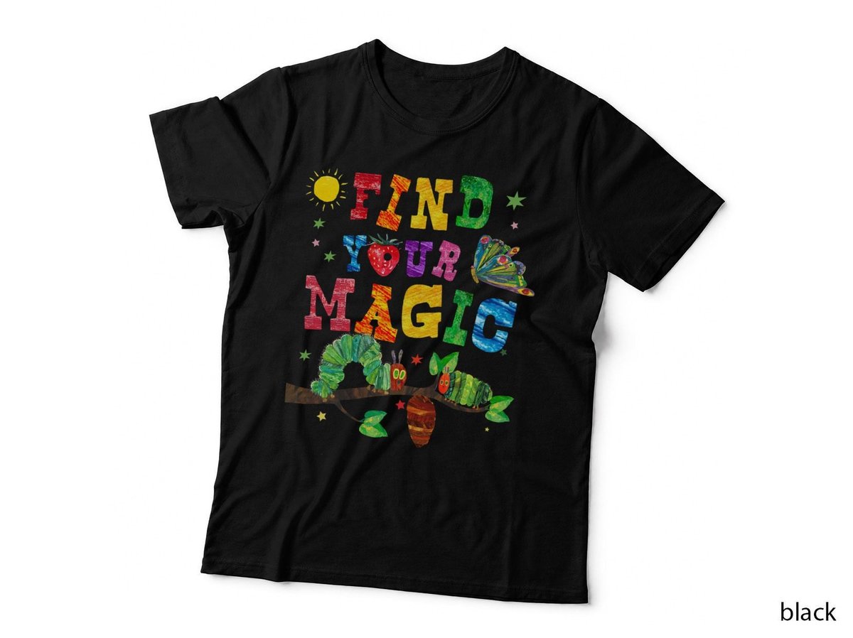 Find Your Magic, Cute Caterpilla Tee, Colourful Kids T-Shirt