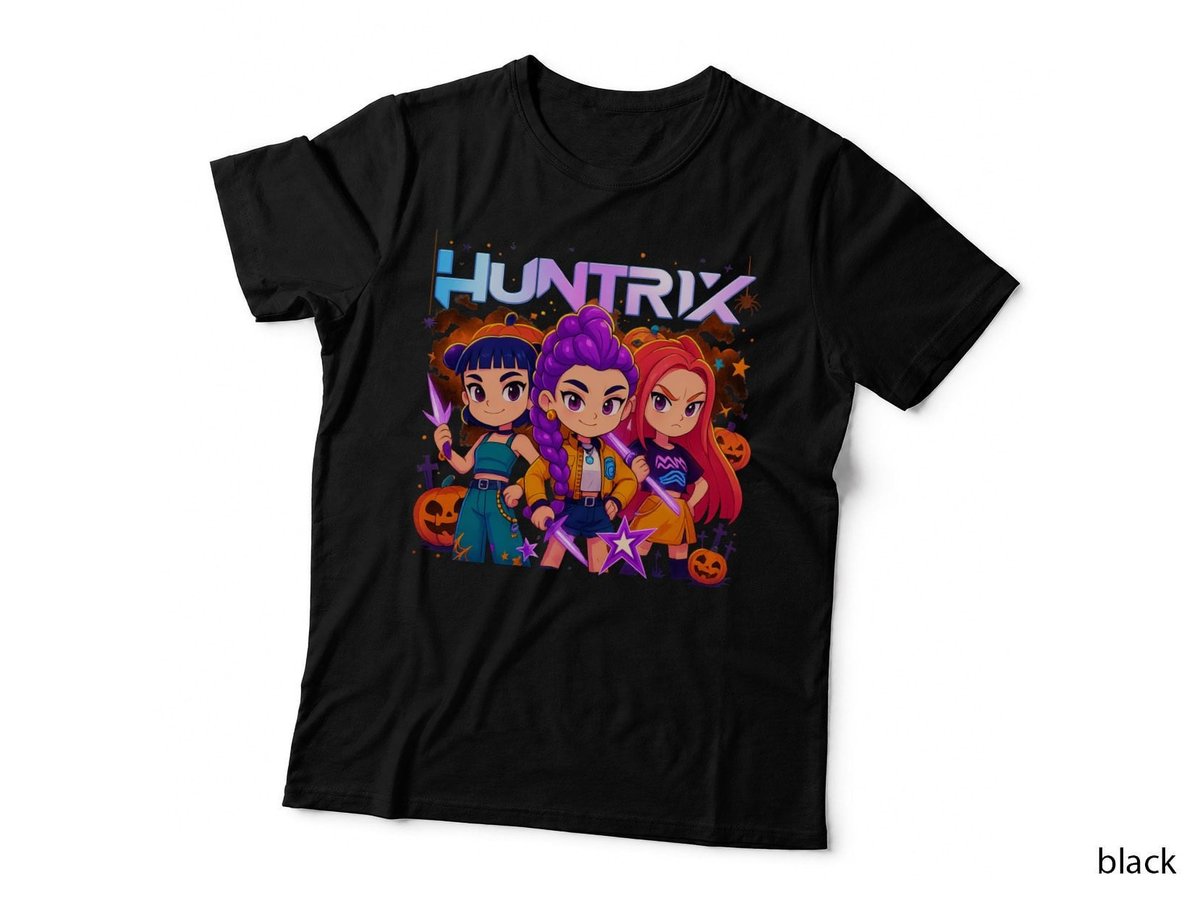 Halloween Costume Party Tee, Spooky Girls Group, Trendy Kids Fashion