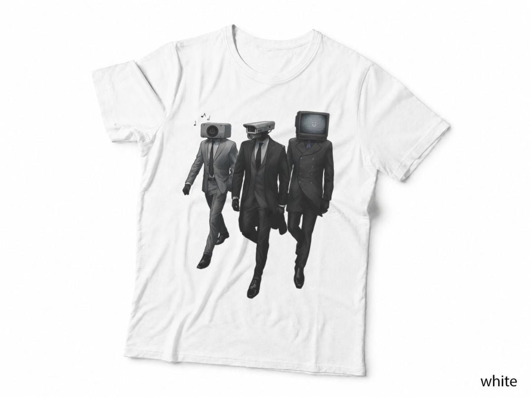 skibidi toilet meme game, cameraman, speakerman, tvman T-Shirt