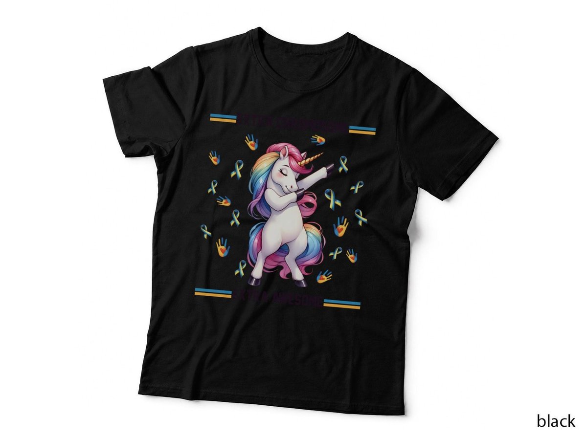 Down Syndrome Awareness Unicorn T-Shirt, Extra Chromosome, Extra Awesome