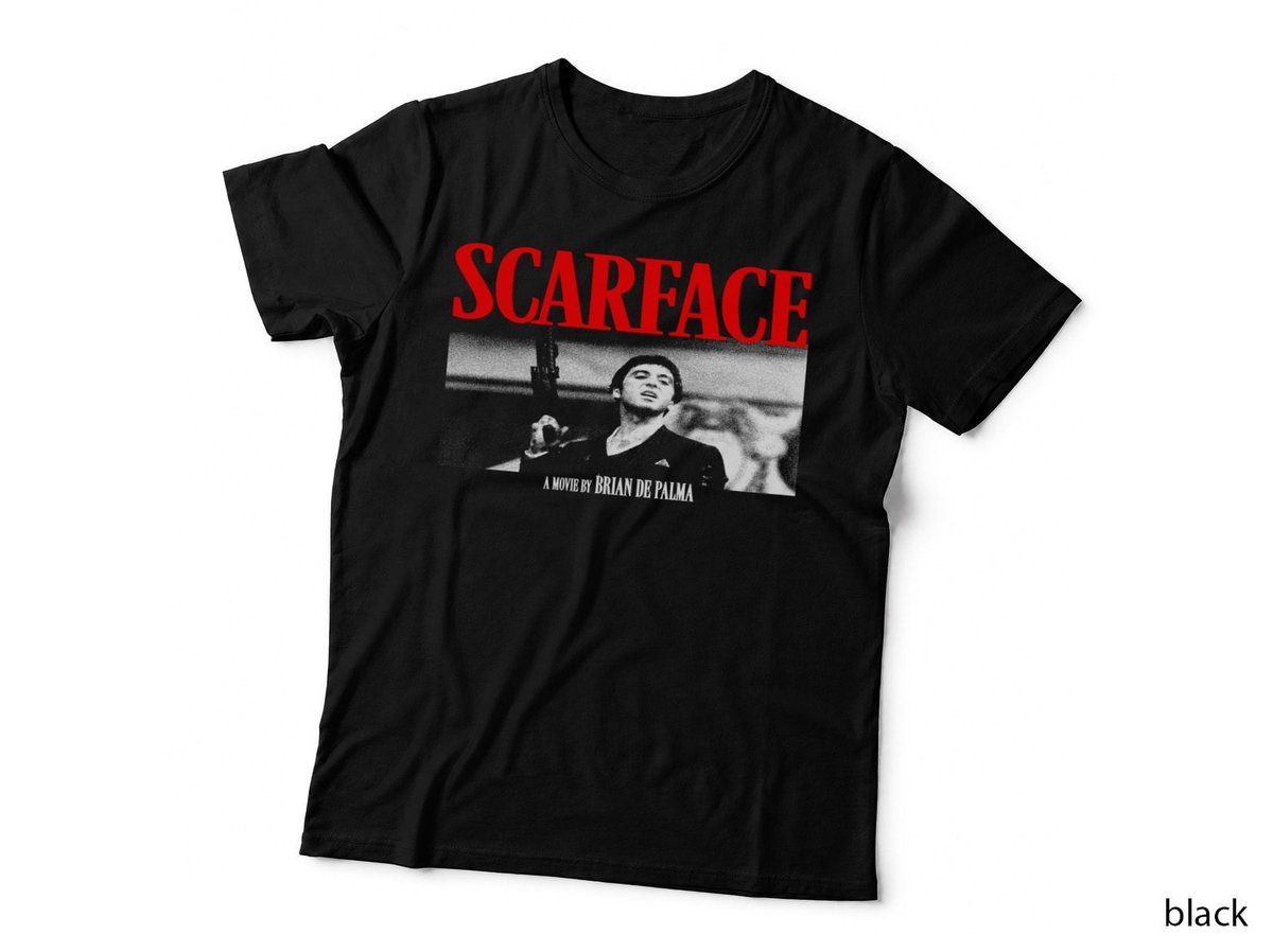 Tony Montana Scarface T-Shirt, 80s Crime Movie, Retro 80s Crime 2