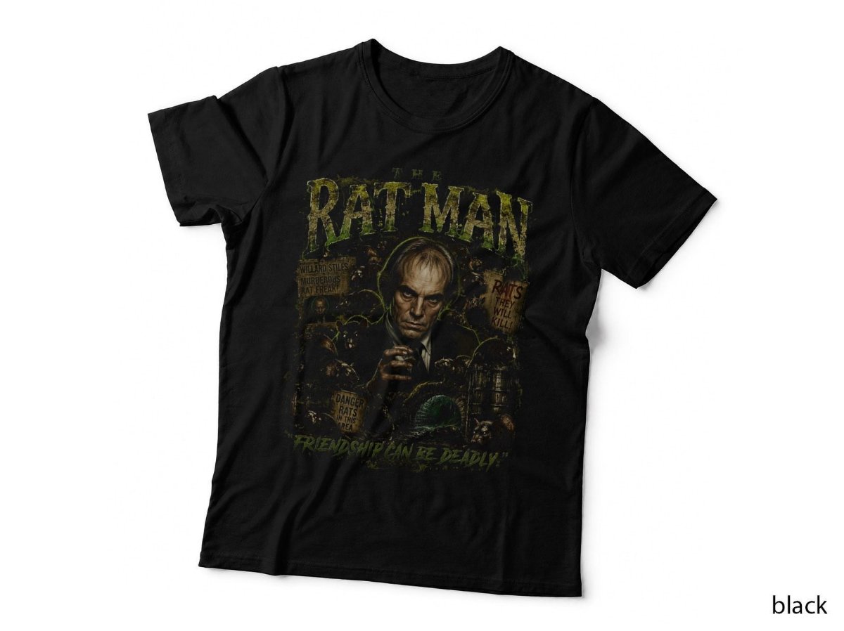 Willard Rat Man T-Shirt, Vintage 70s Horror Movie Cult Halftone Hoodie