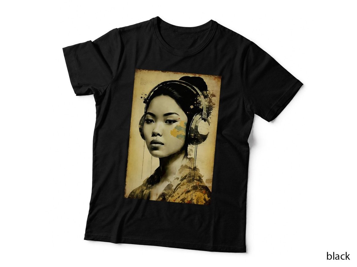 Asian American AAPI Asian Woman Music Lover T-Shirt