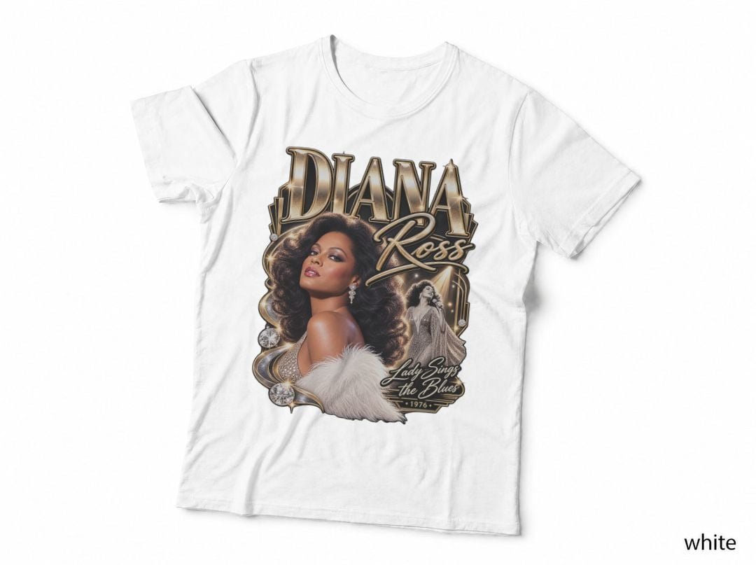 Diana Ross Lady Sings The Blues Soul Disco Music 1970s T-Shirt Hoodie Vintage