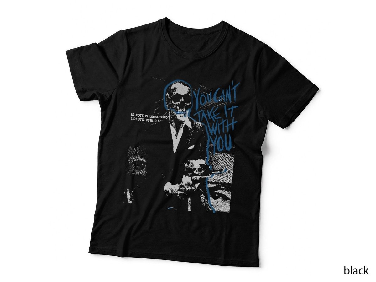 Tony Montana Scarf T-Shirt, 1980s Crime Movie, Scarf Print