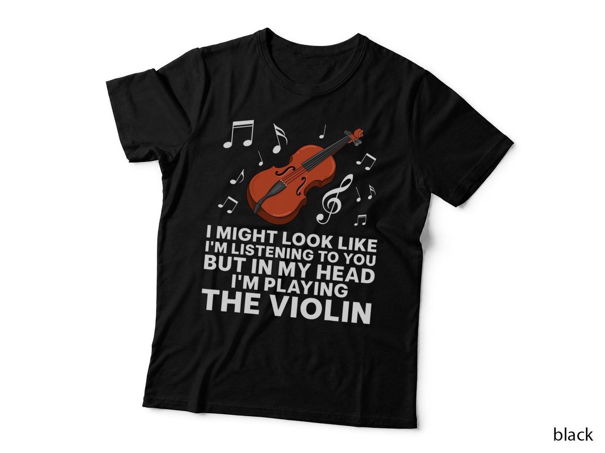 Funny Violin Art For Cello Player Men Women Violinist Lover T-Shirt