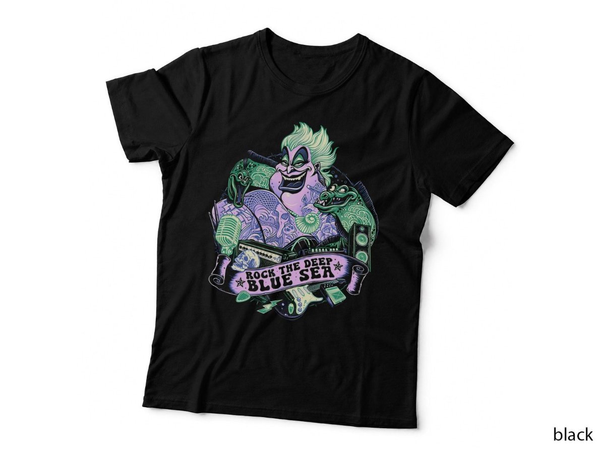 Rock The Deep Blue Sea Witch Ursula T-Shirt, Ocean Fantasy Pirate Hoodie