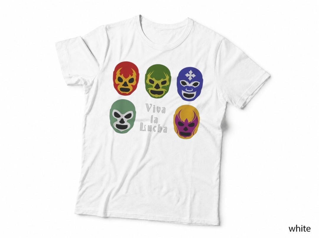 Lucha Libre Mask Viva La Lucha Wrestling Fan Gifts T-Shirt