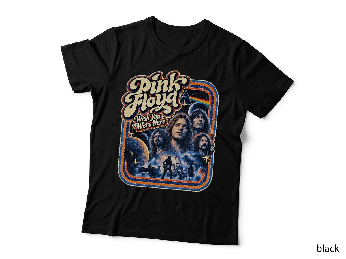 Pink Floyd Wish You Were Here Vintage Psychedelic Rock T-Shirt