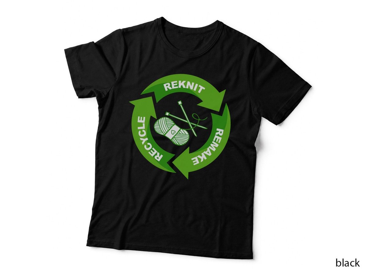 Knitting Reknit Recycle Remake Eco Knitter Crafter T-Shirt
