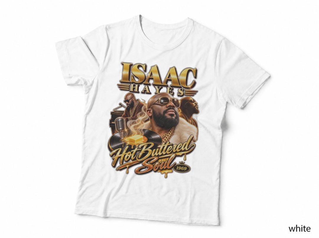 Isaac Hayes Hot Buttered Soul 1969 Memphis Soul Gold Chain T-Shirt Hoodie