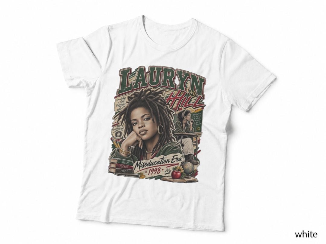 Lauryn Hill Miseducation Era 1998 Hip Hop Soul Rap Singer T-Shirt Hoodie Music
