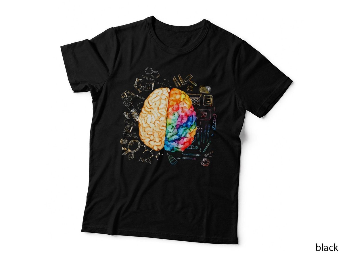 Colorful Brain - Science And Art - Neuroscience Neurologist T-Shirt