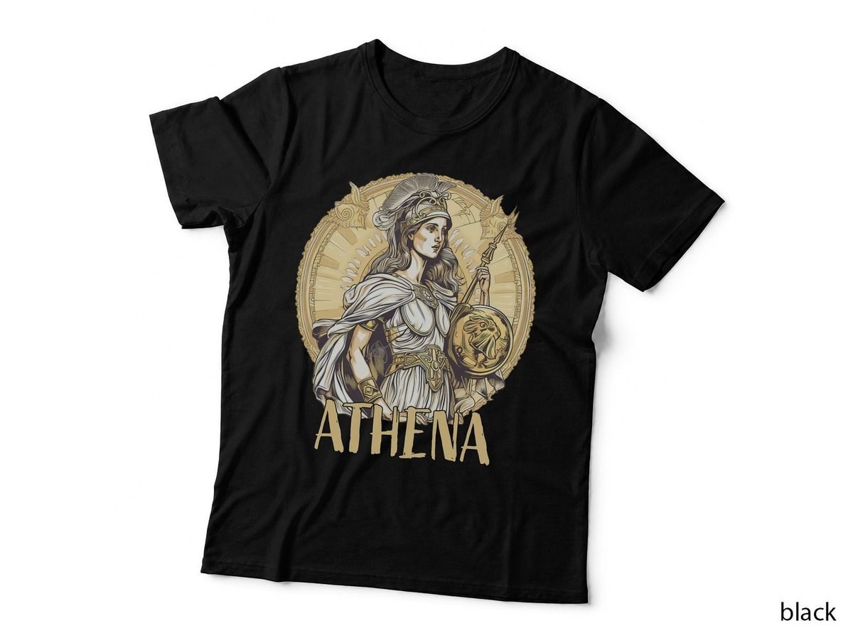 Greek Mythology Athena T-Shirt, Vintage Goddess Print