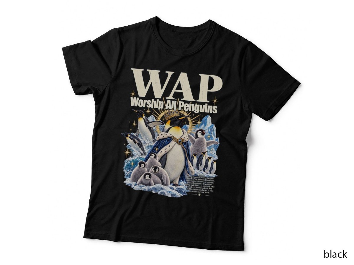 WAP Penguin T-Shirt, Worship All Penguins Funny Penguin Lover Meme Hoodie