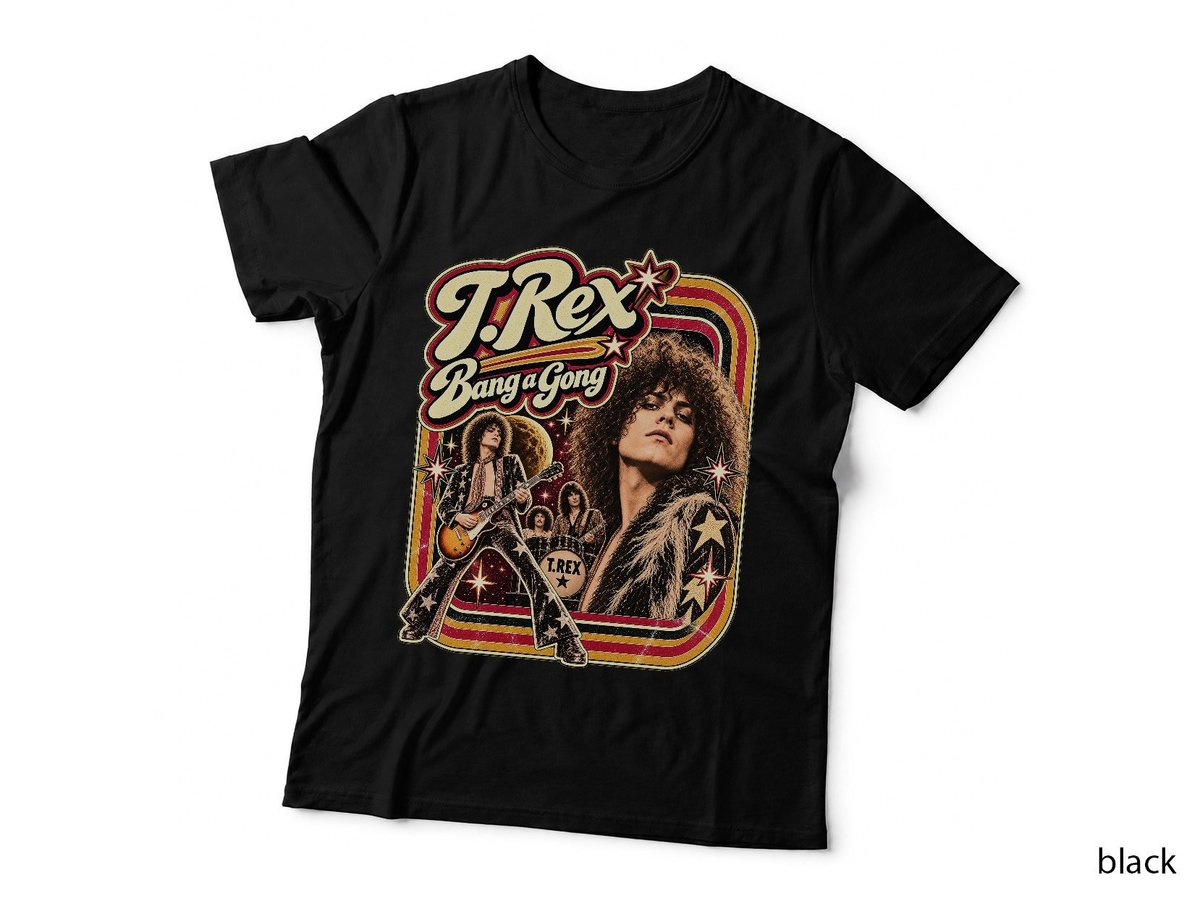 T. Rex Bang a Gong Vintage Glam Rock 70s Music Retro T-Shirt
