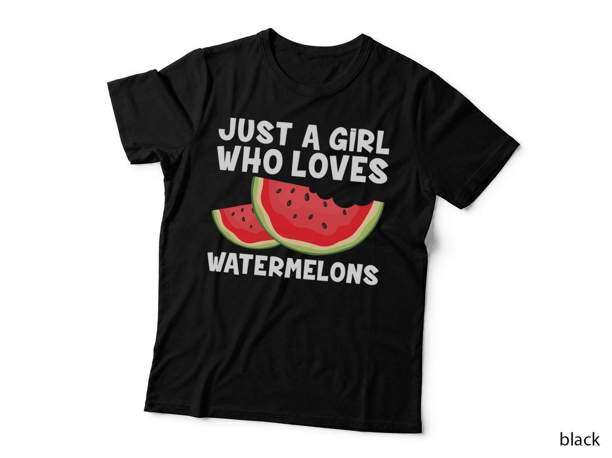 Cool Watermelon Art For Women Girls Juicy Melon Fruit Summer T-Shirt
