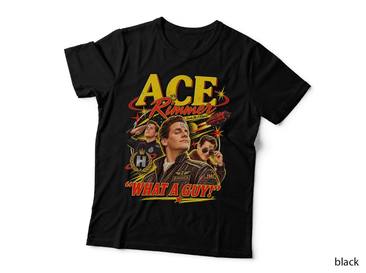 Red Dwarf Ace Rimmer T-Shirt, Vintage Stunt Sci Fi British Comedy Hoodie