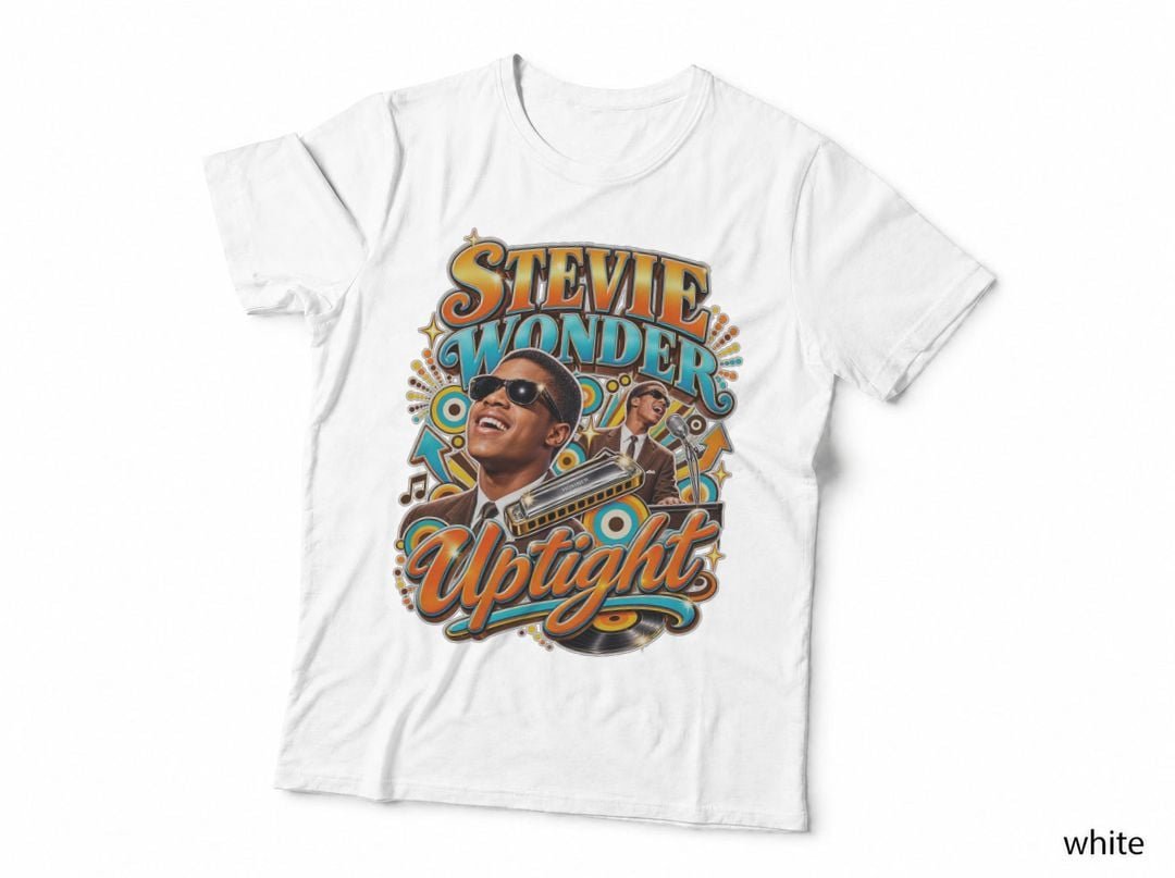 Stevie Wonder Uptight 1966 Motown Soul Mod Music T-Shirt Hoodie Vintage Gift