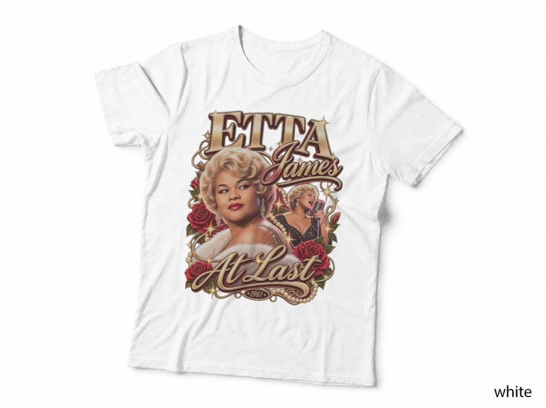 Etta James At Last Soul Blues Singer Rose Gold Classic T-Shirt Hoodie Vintage