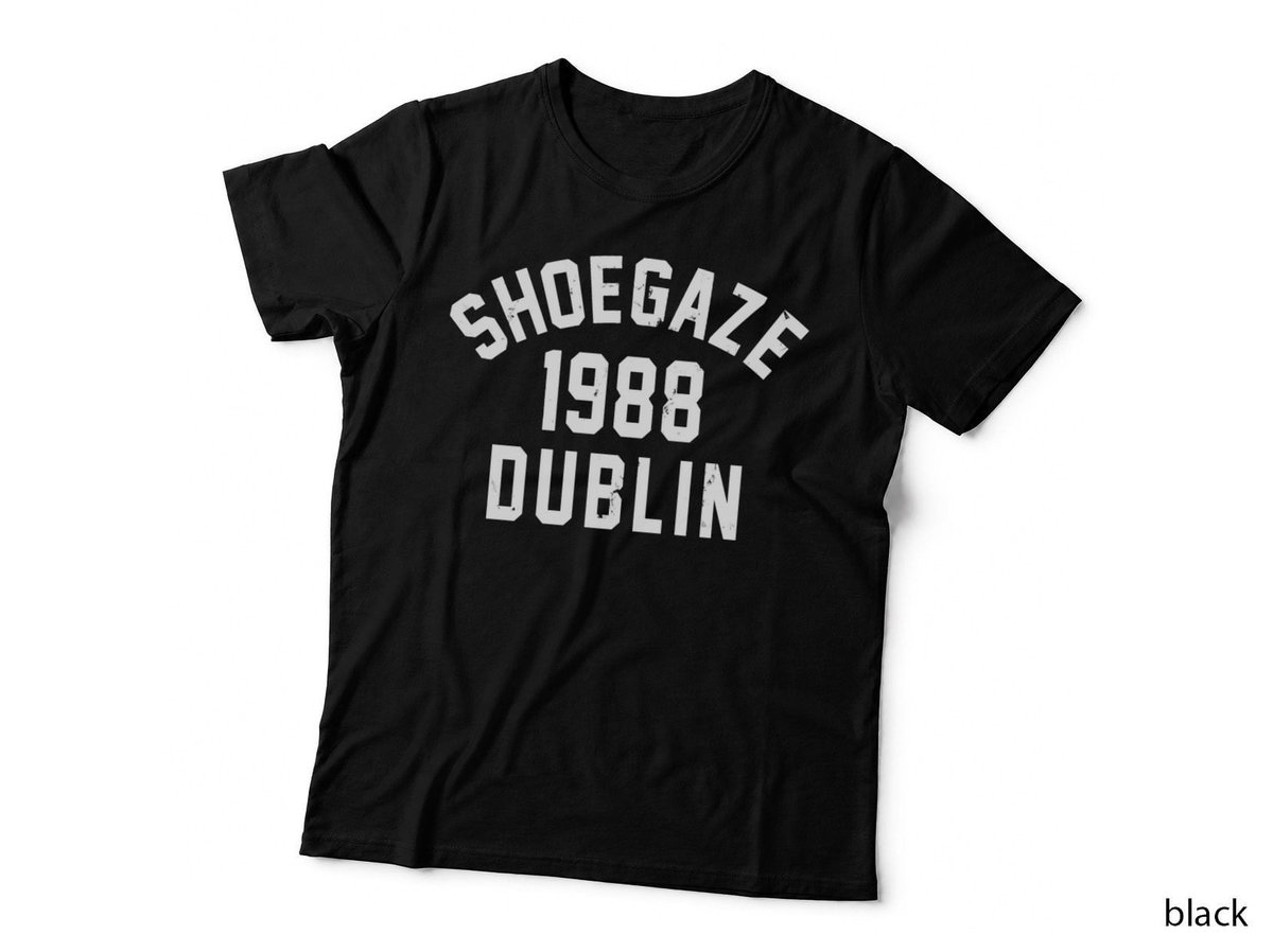 Shoegaze Music Fan T-Shirt, 90s Indie Rock Collegiate Style, Dublin