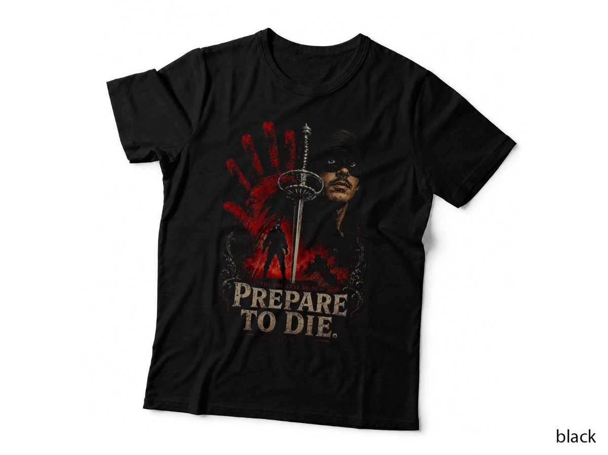 The Princess Bride Prepare To Die T-Shirt, Vintage 80s Movie Halftone Hoodie