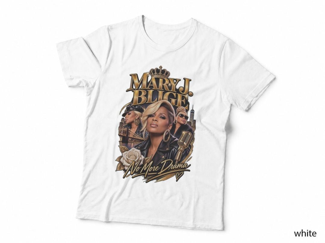 Mary J Blige No More Drama R&B Hip Hop Soul Music Concert T-Shirt Hoodie