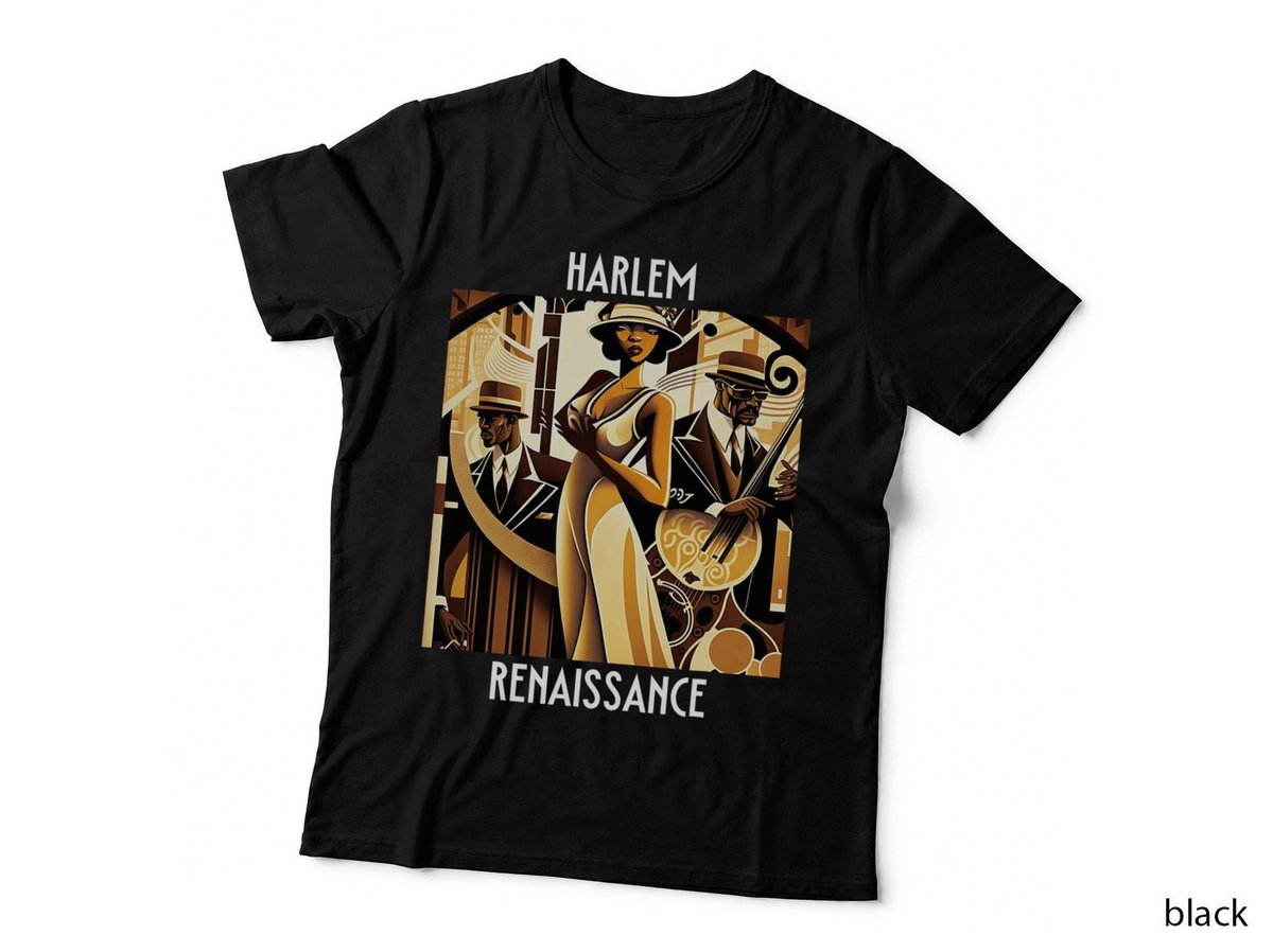 Harlem Renaissance 1920s Black History Month Abstract Art T-Shirt