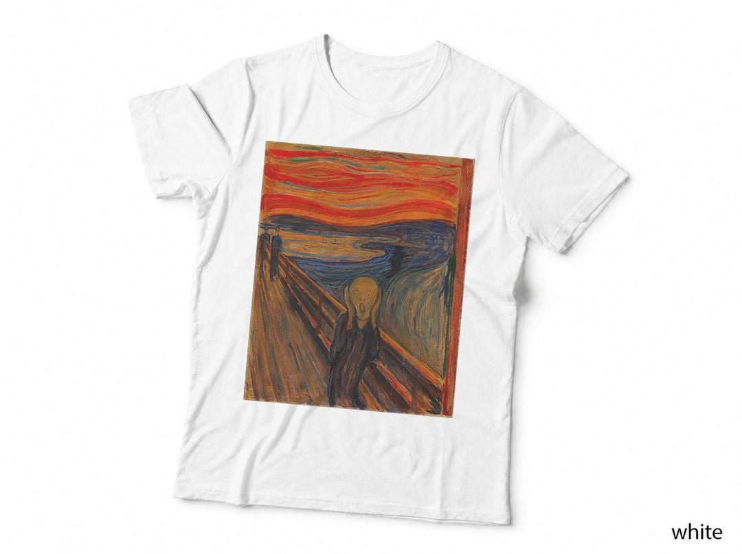 Famous Art The Scream By Munch Artist Painting T-Shirt