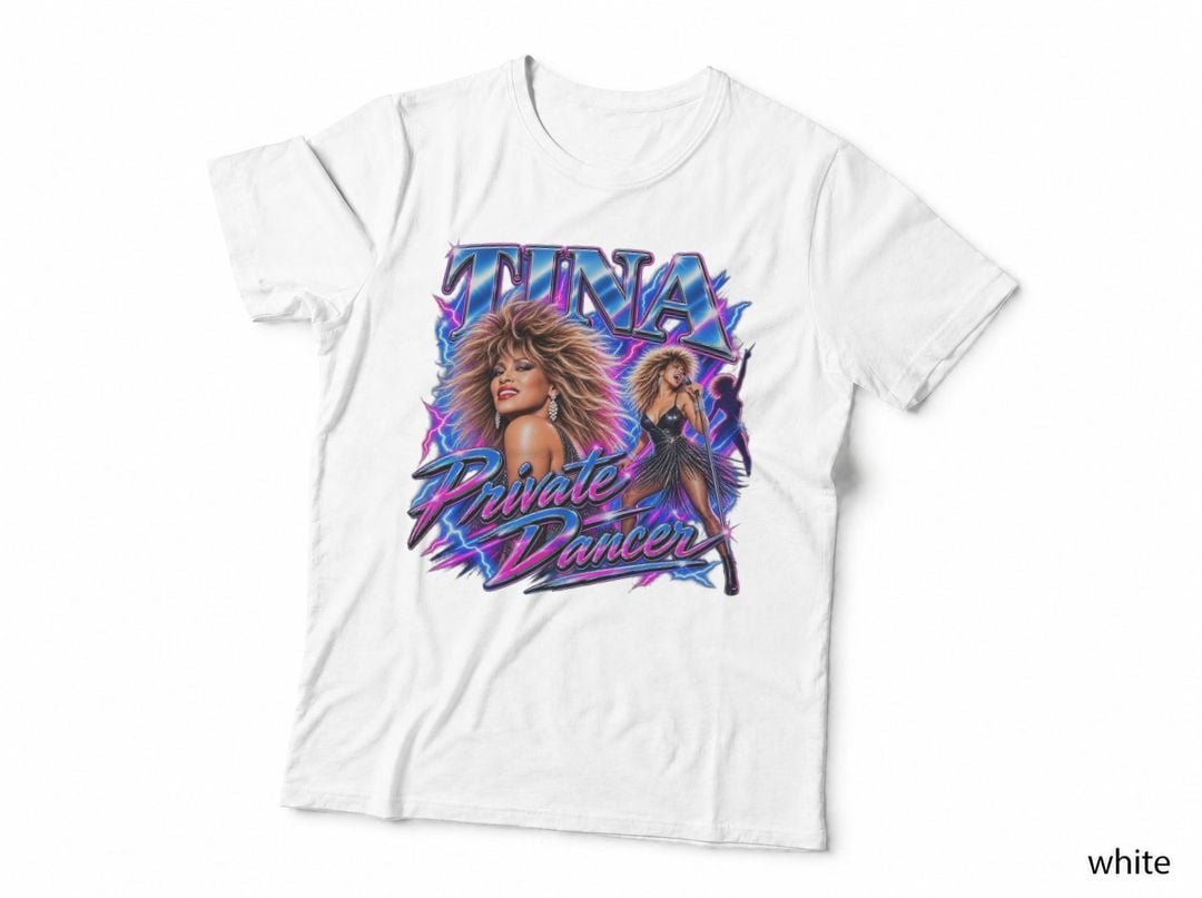 Tina Turner Private Dancer 80s Rock Neon Concert Music T-Shirt Hoodie Vintage