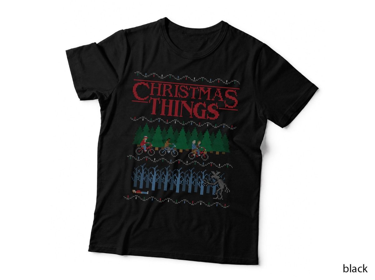 Ugly Sweater TV T-Shirt, Christmas Things Festive Xmas Family Hoodie
