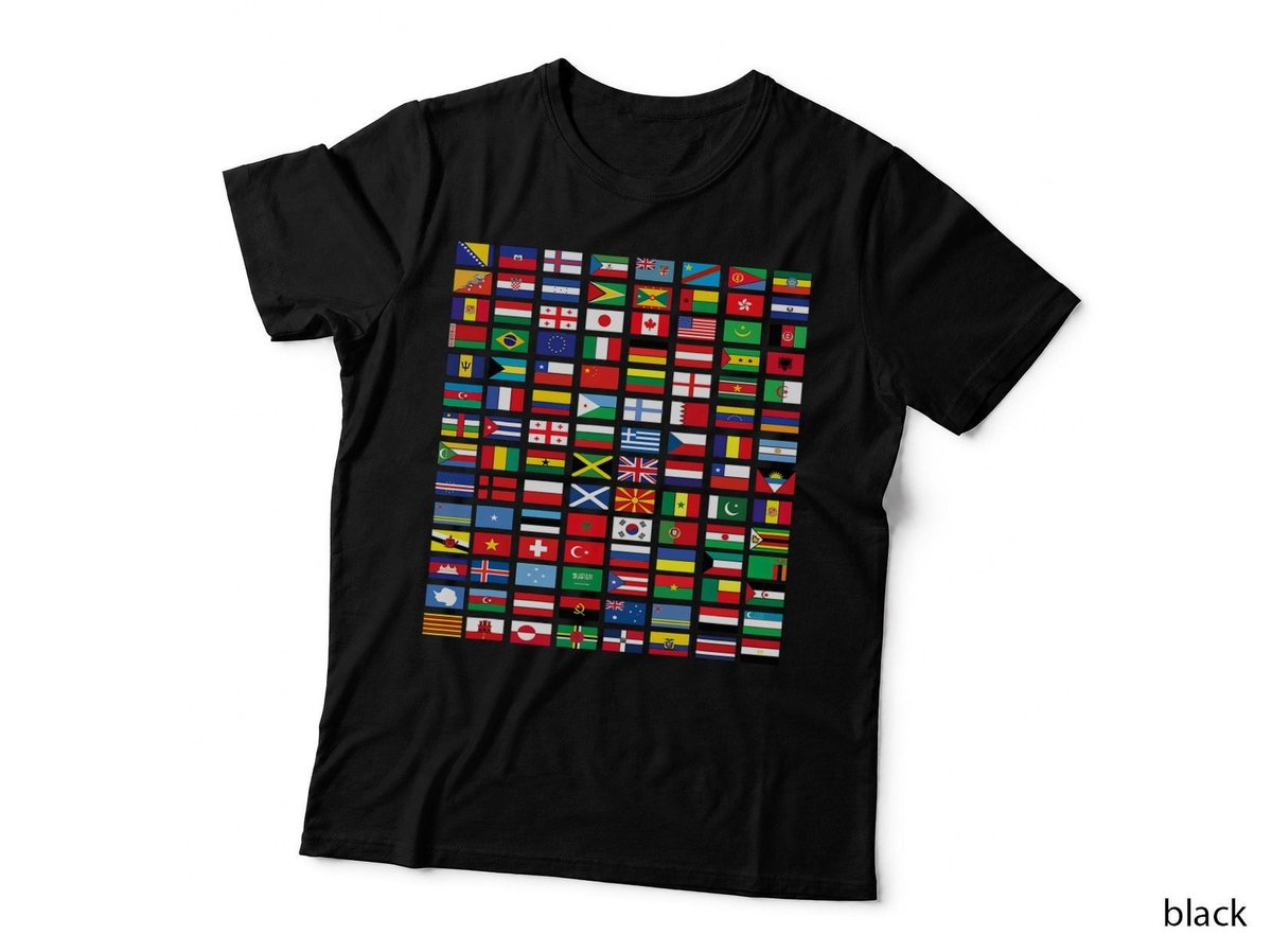 Countries flags girls, World maps kids, world maps boys. T-Shirt