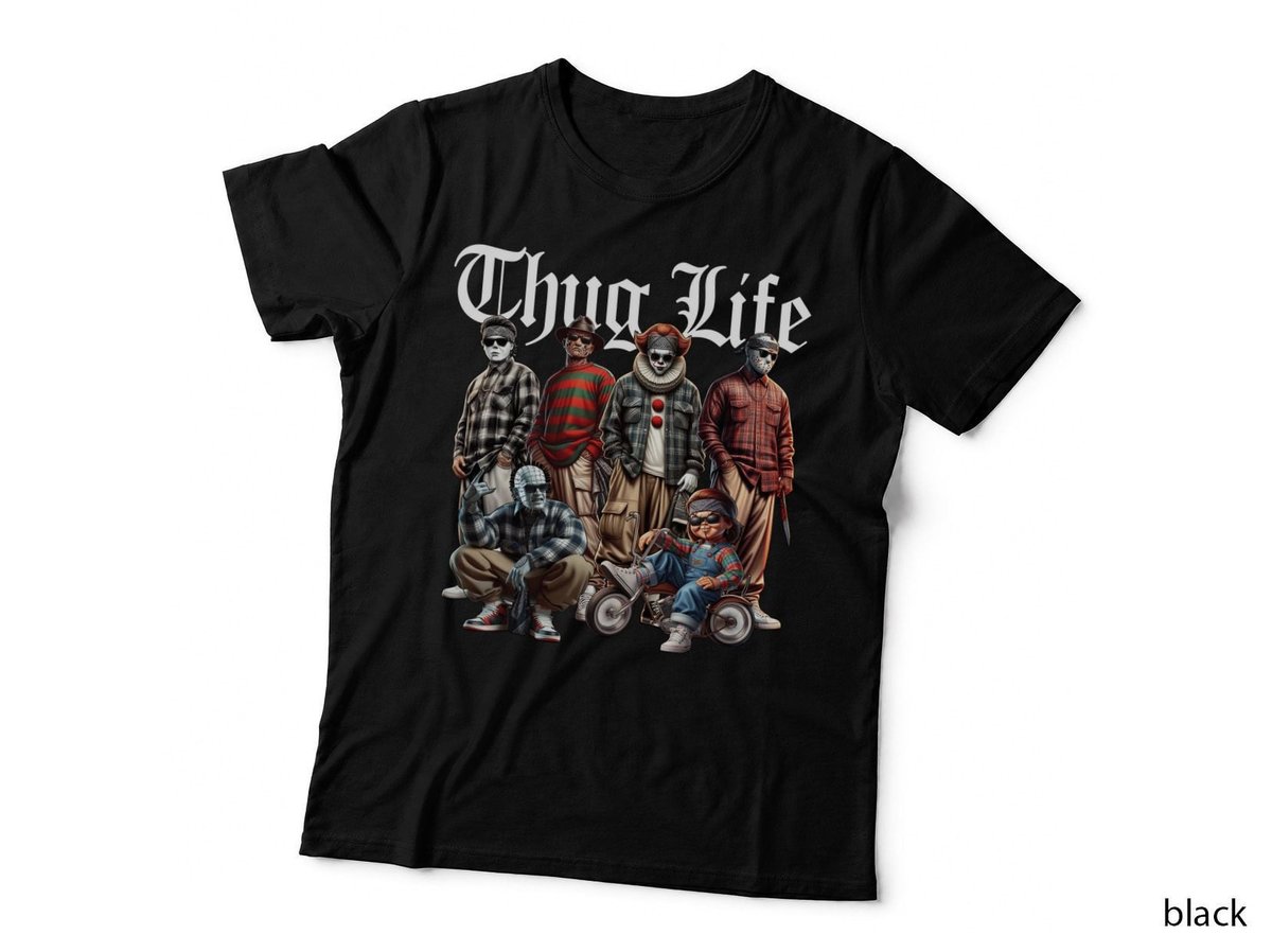 Horror Movie Villains T-Shirt, Halloween Costume Collection