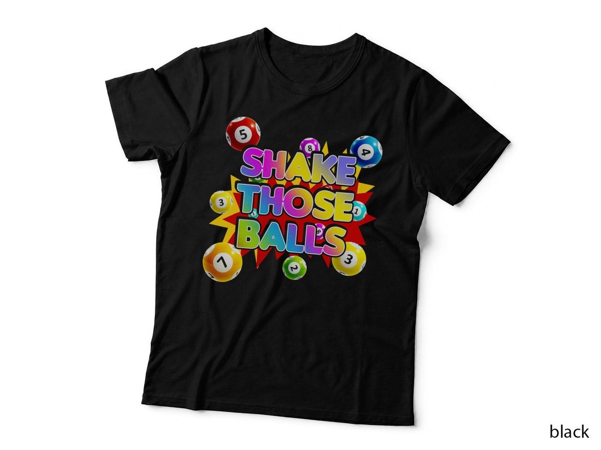 Funny Bingo Player Gift - Shake Those Balls Bingo Caller Art T-Shirt