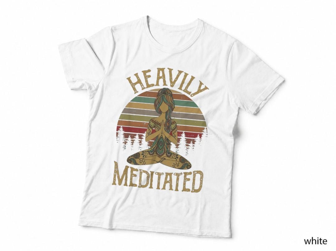 Vintage Heavily Meditated Yoga Meditation Spiritual Warrior T-Shirt
