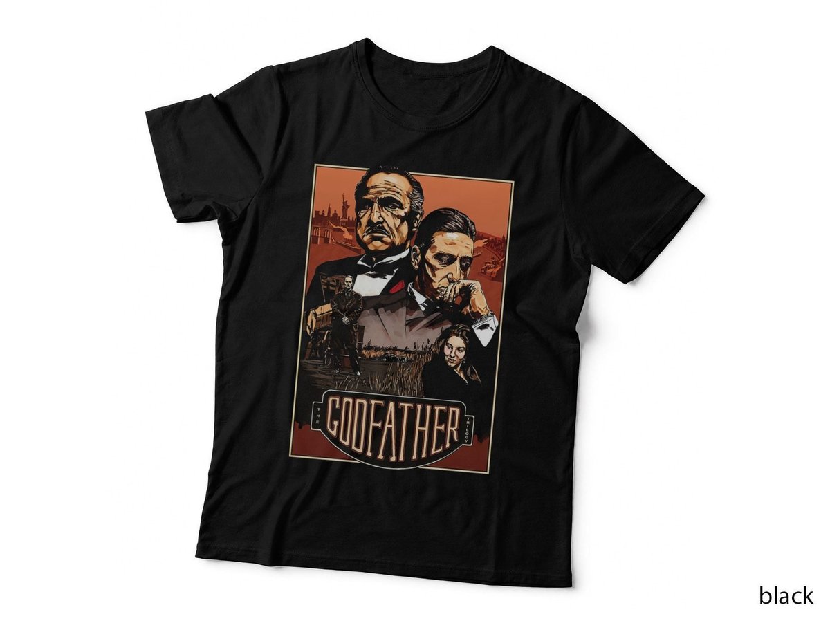 Godfather Movie Poster T-Shirt, Vintage Film Art, Classic Movie Fan Gift