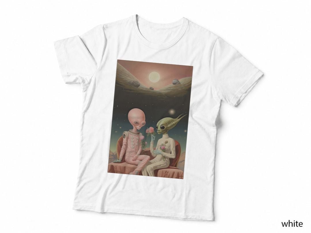 Intergalactic Botanists on a Fragrant Quest T-Shirt, Sci-Fi Botanical