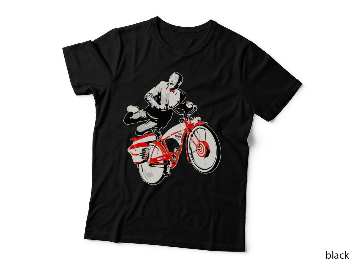 Pee Wee Herman's Big Adventure Bike T-Shirt, Retro Classic Humor