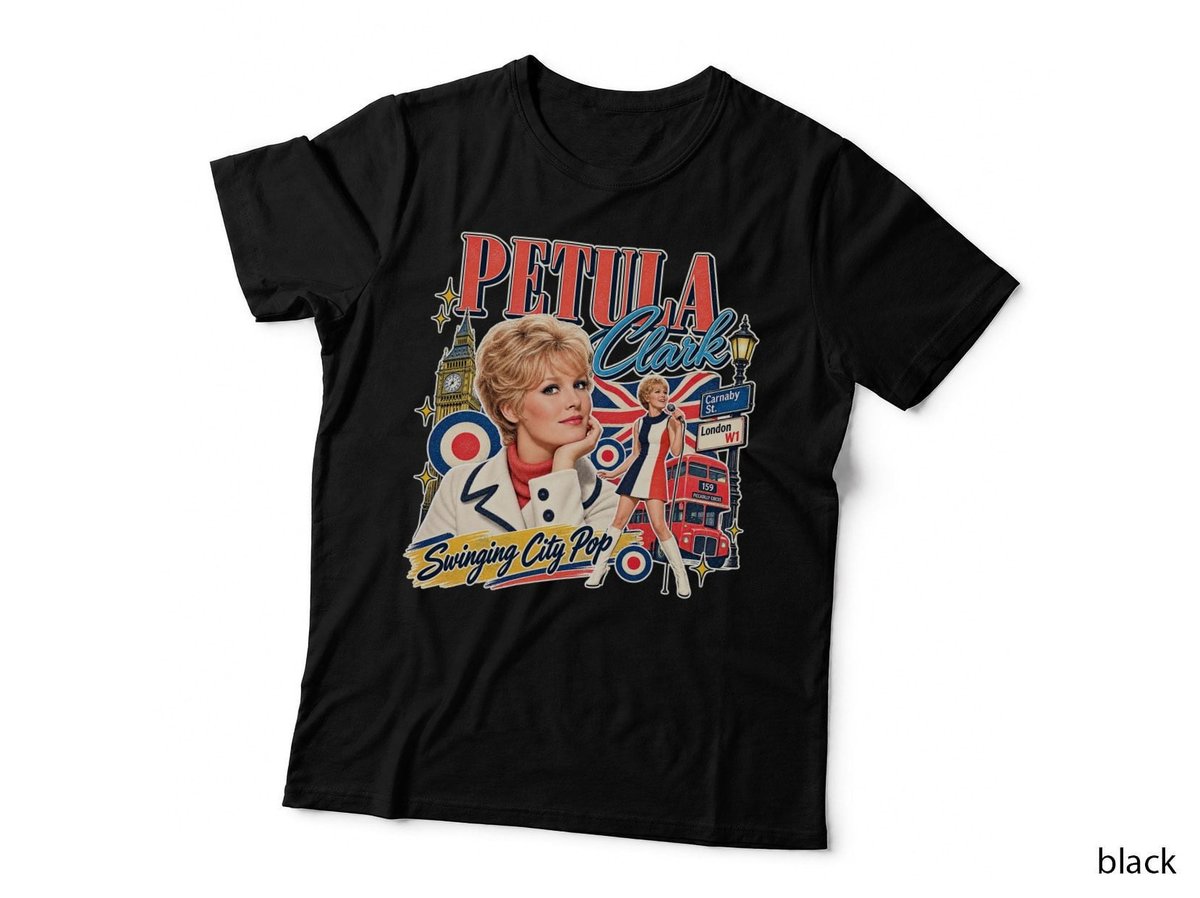 Petula Clark Swinging City Pop 1964 London Mod British T-Shirt Hoodie Vintage