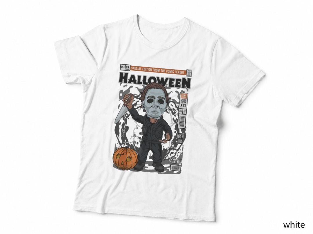 Halloween Michael Myers T-Shirt, Horror Movie Icon, Spooky Halloween Apparel